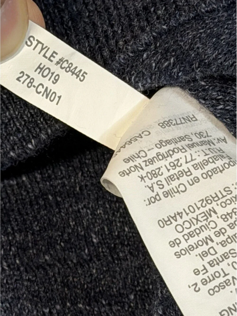 J.Crew Rugged Cotton Sweater Men’s M Slim Fit Heathered Indigo Blue C8445